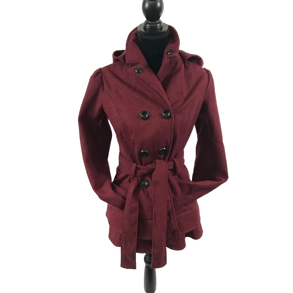 BSweet Clothing Co Womens Size M Maroon Coat Warm Casual Jacket